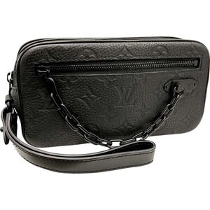 Louis Vuitton Pochette Volga Taurillon Clutch Bag Shoulder Handbag